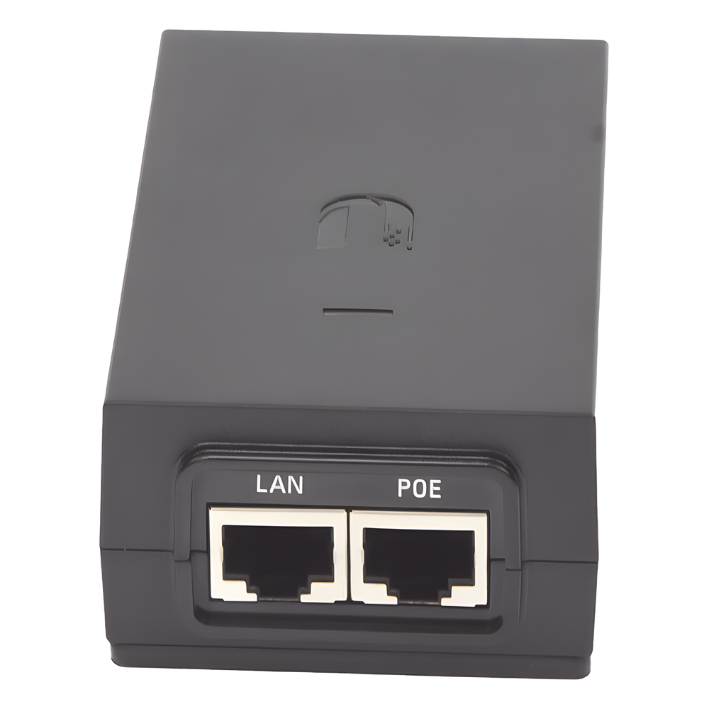 Adaptador PoE Ubiquiti de 48 VDC, 0.5 A, Fast Ethernet (10/100 Mbps)