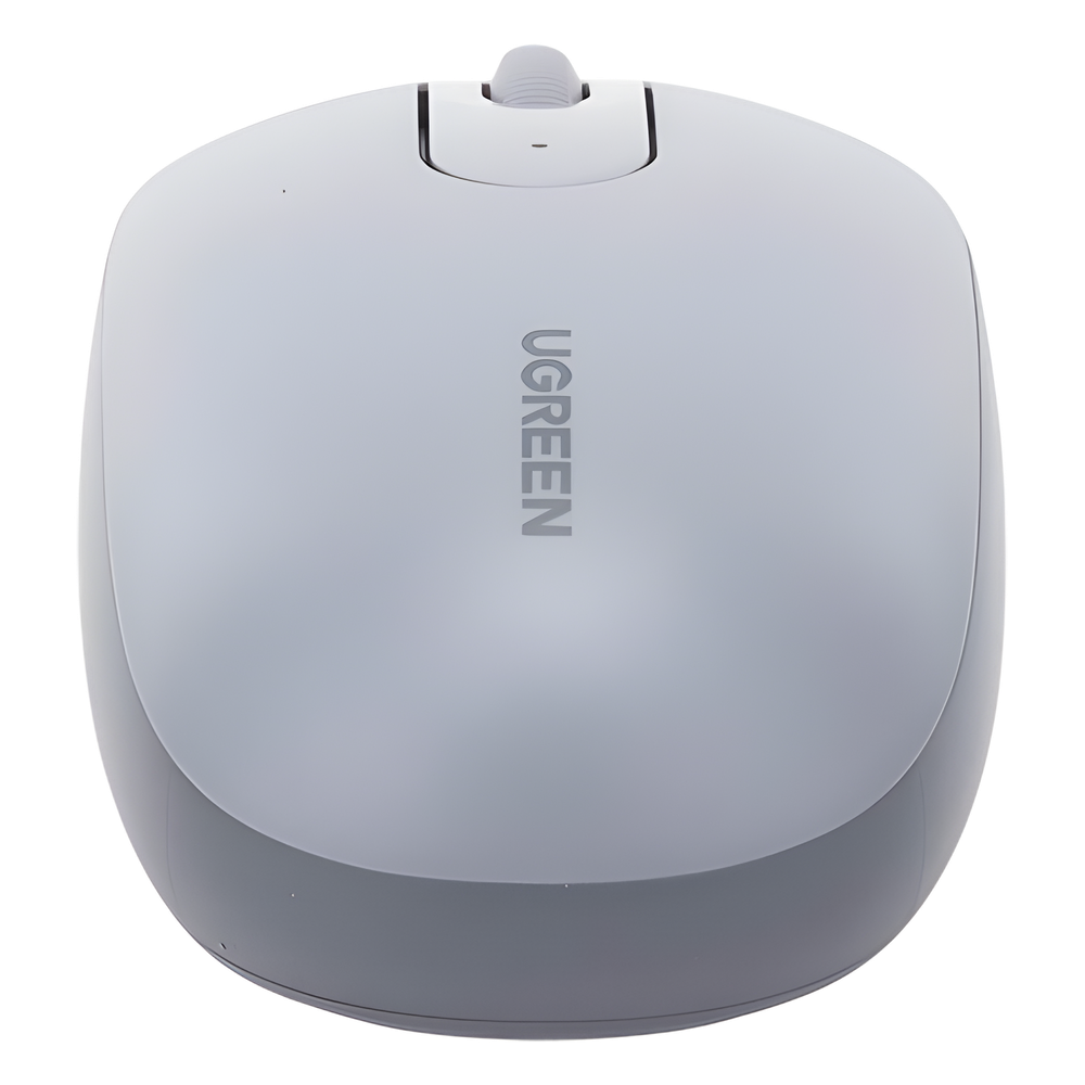 Mouse Inalámbrico 2.4G 800/1200/1600/2400 DPI | Función de 3 botones | Alcance 10m | Silencioso |  Ergonómico | Anti-caída y Anti-interferencias | Batería Alcalina AA incluida  | Color Grey.
