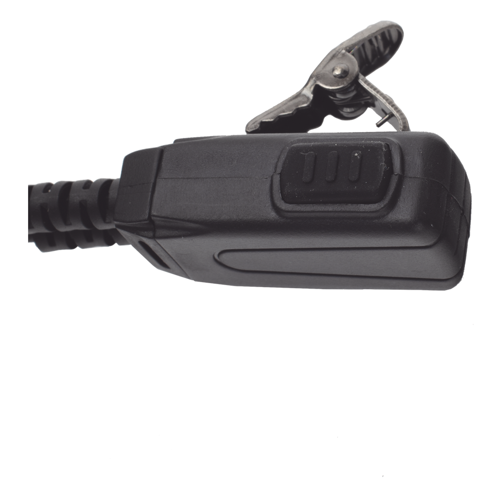 Micrófono - audífono de tubo acústico transparente de grado médico con conector de dos pines para KENWOOD Y TXPRO