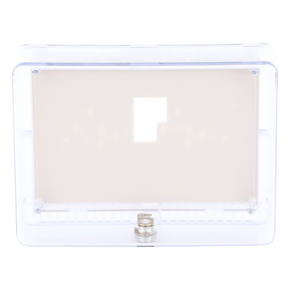 Guarda antimanipulación para termostato de pared, cubierta transparente, tamaño grande, montaje vertical u horizontal con cerradura de llave