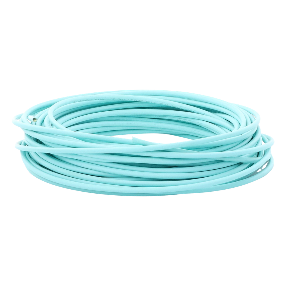 Cable de Fibra Óptica Multimodo OM3 50/125, 12 Hilos, para Interior, Tight Buffer 900µm, OFNR Riser, Dieléctrica, Precio Por Metro, (Hasta 2000 Metros (6562 Pies) en un Solo Tramo de Cable)