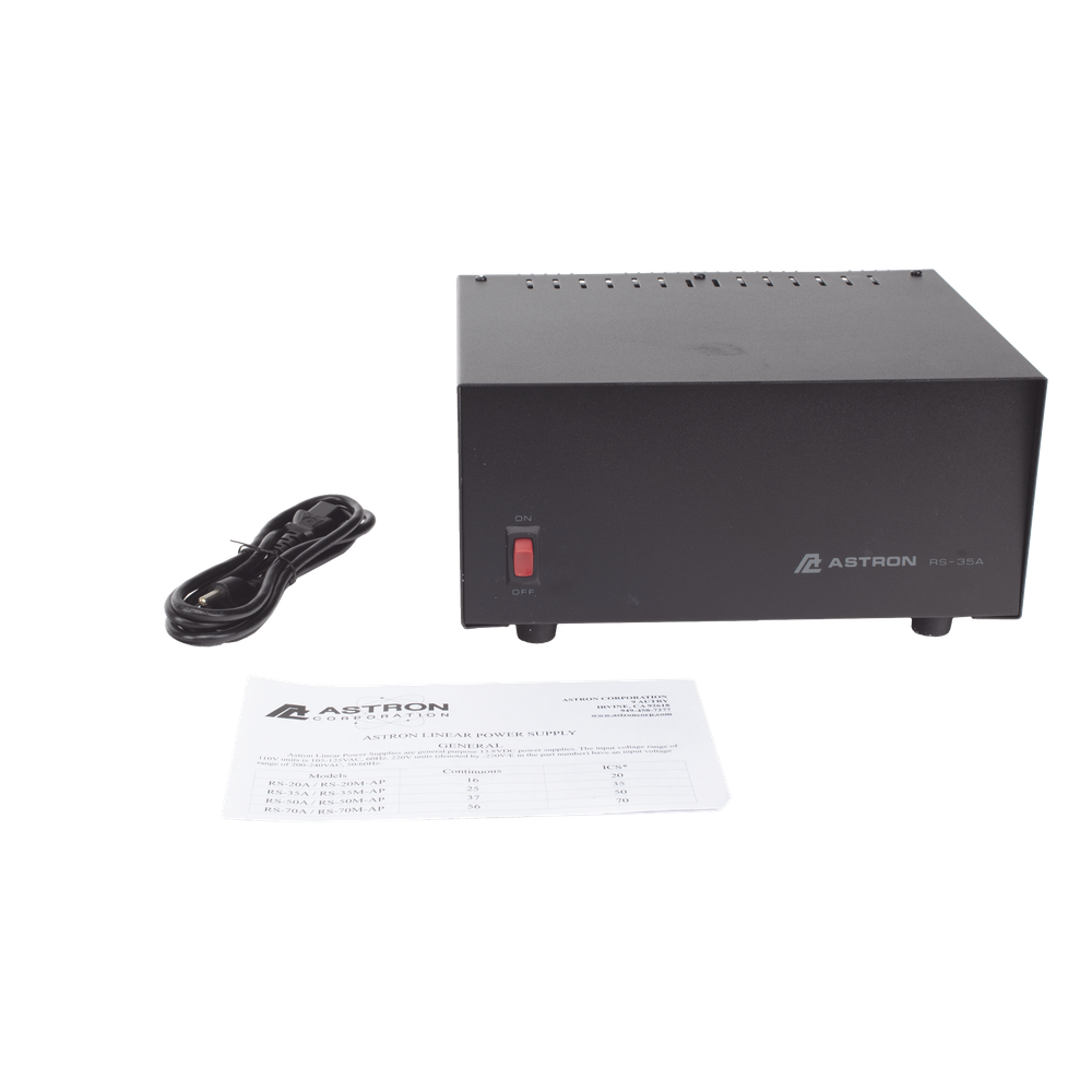 Fuente de Poder Lineal / 13.8 Vcc 35 A / Regulación Electrónica / Disipador Térmico / Voltaje Universal / Alta Potencia