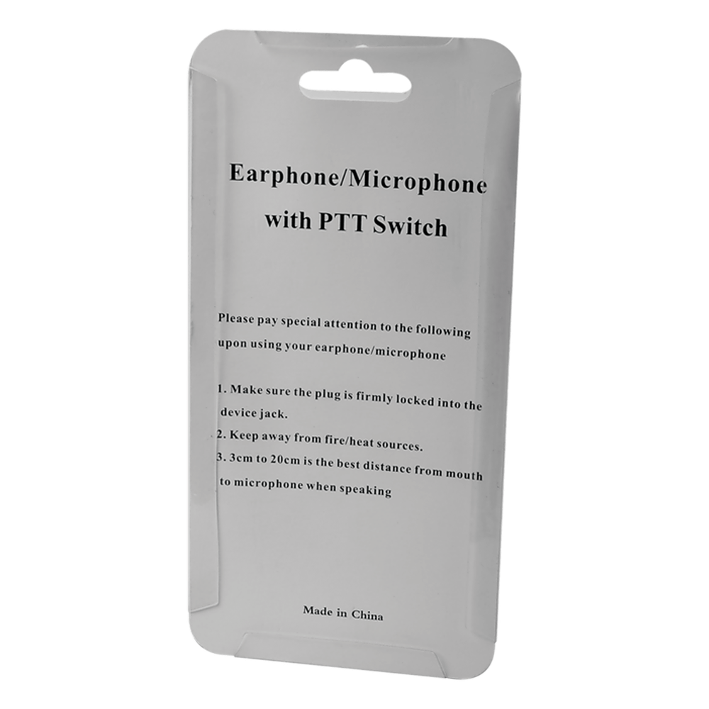 Micrófono - audífono de gancho ajustable al oído con conector de dos pines para KENWOOD Y TXPRO