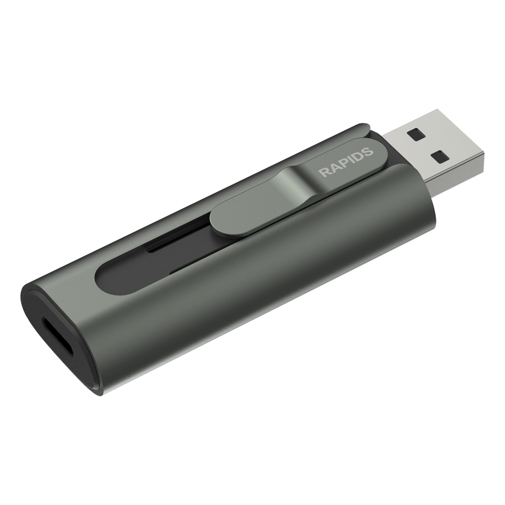 Memoria USB Dual impulsado por SSD Core / 256 GB / USB-C y USB-A / 1000 MB/s de Escritura