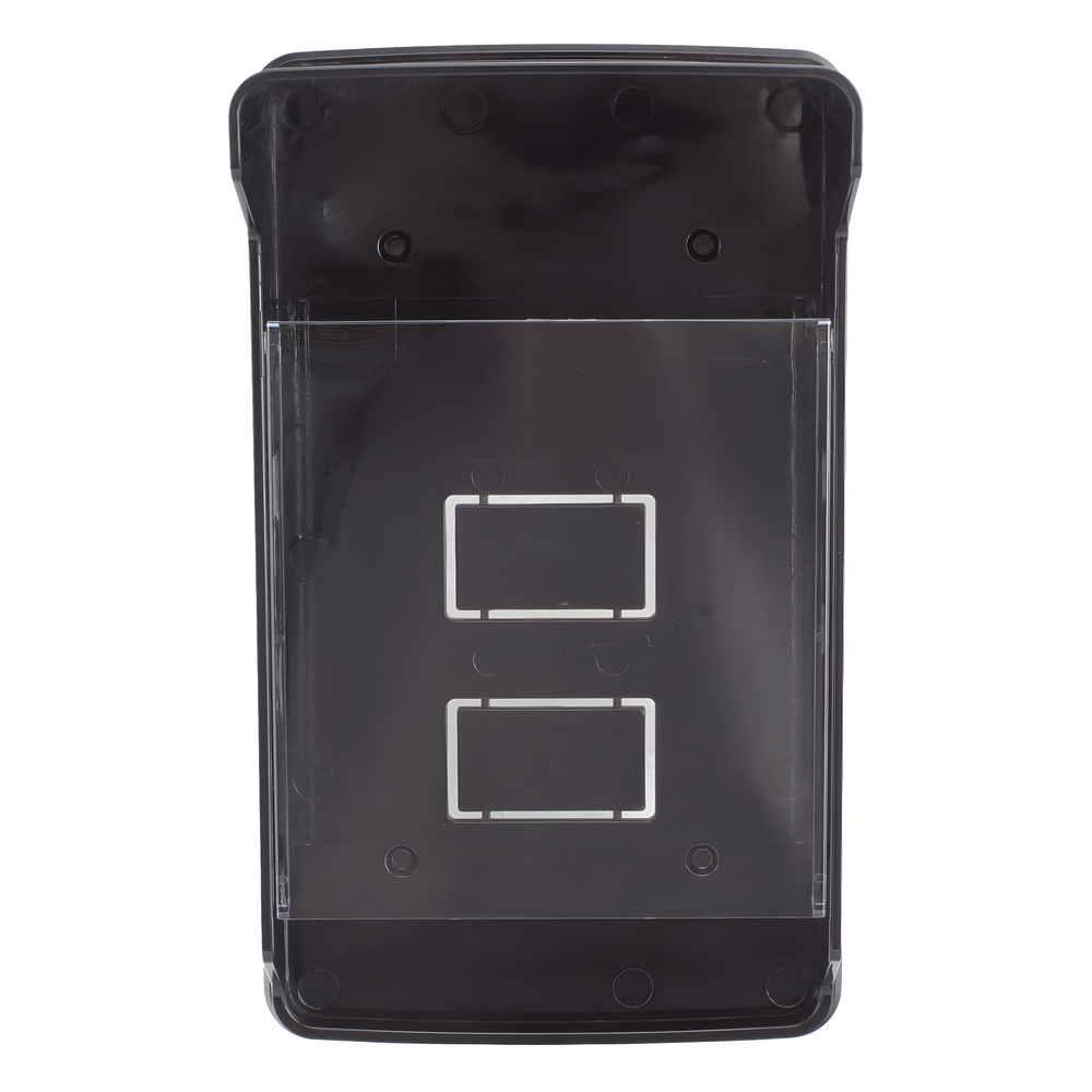 Carcasa Protectora Universal Color Negro con Tapadera de Acrílico / Medidas 245 × 143 × 83 mm / Compatible con Múltiples Modelos de Control de Acceso