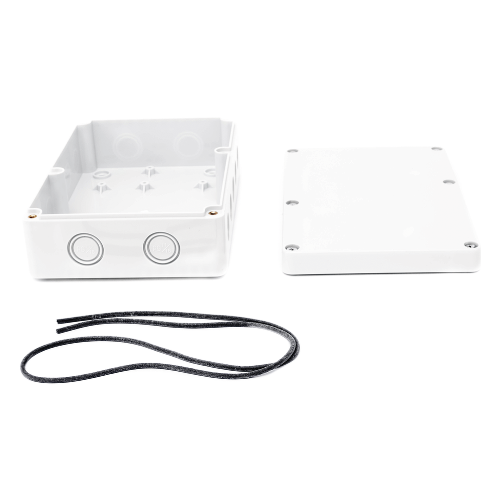 Gabinete Plástico para Exterior (IP65) de 180 x 125 x 57 mm Cierre por Tornillos.