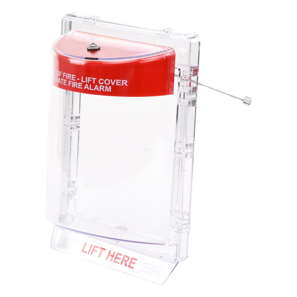 Cubierta Protectora Serie Stopper IIÆ De Policarbonato Super Resistente, Montaje Empotrado, Texto En Inglés, Sin Bocina
