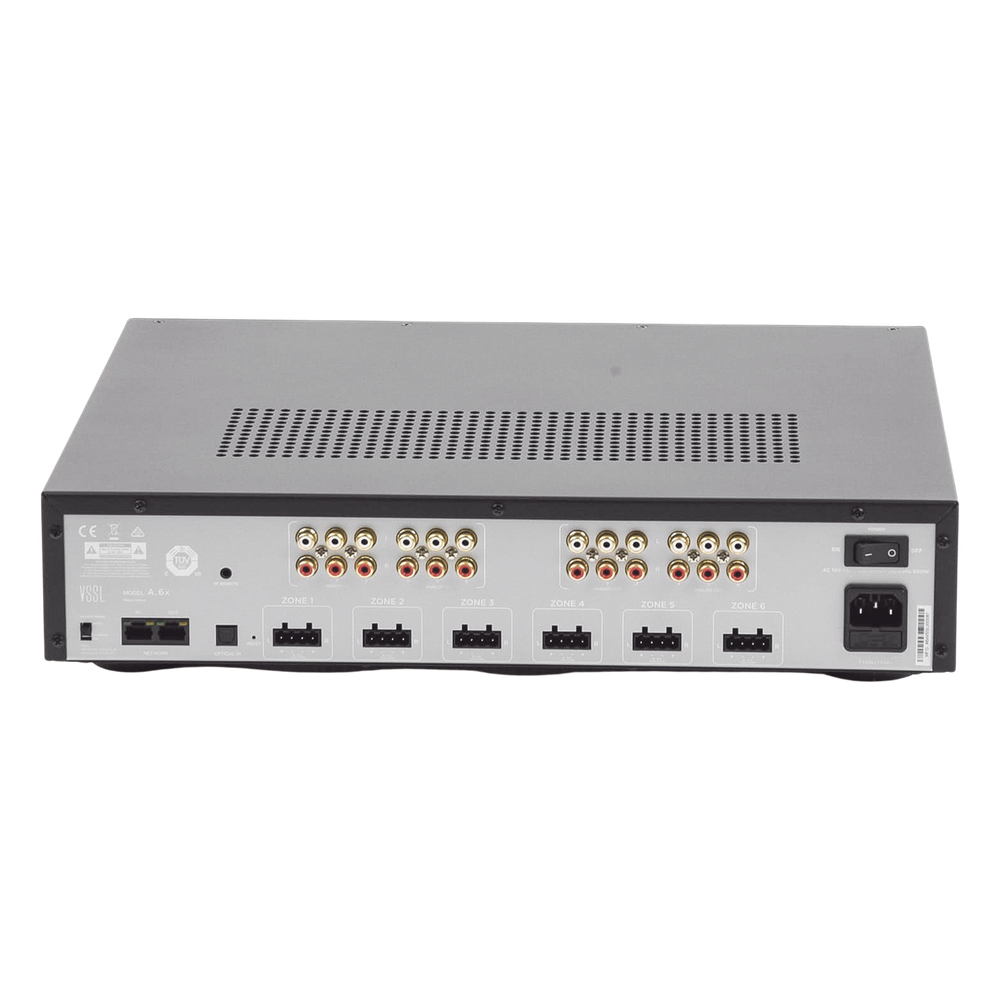 VSSL 6 zonas, 12x50W, con Chromecast incorporado, Airplay, Spotify Conn en cada zona - funciona con GoogleAsst