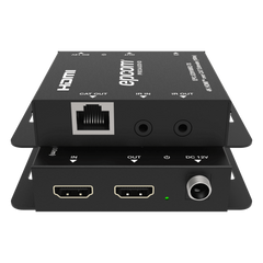 Kit Extensor HDMI | 4K30 hasta 100m | Cat6 | Transmisión sin Compresión | Soporta PoC Bidireccional | EDID y Audio 5.1CH