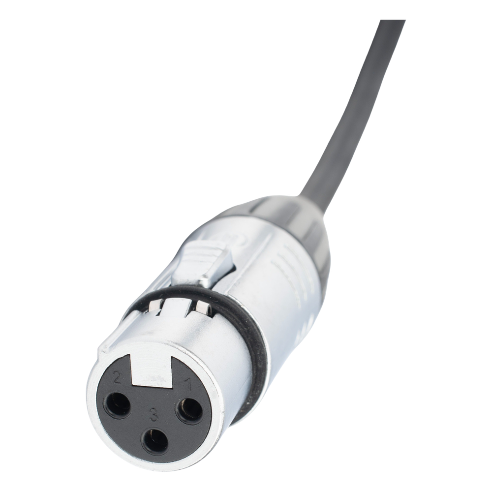 Cable de Audio | XLR 3 Polos Hembra a Plug 1/4 in mono | Conector Seetronic Serie M SCMF3 - MP2X | Longitud 3m