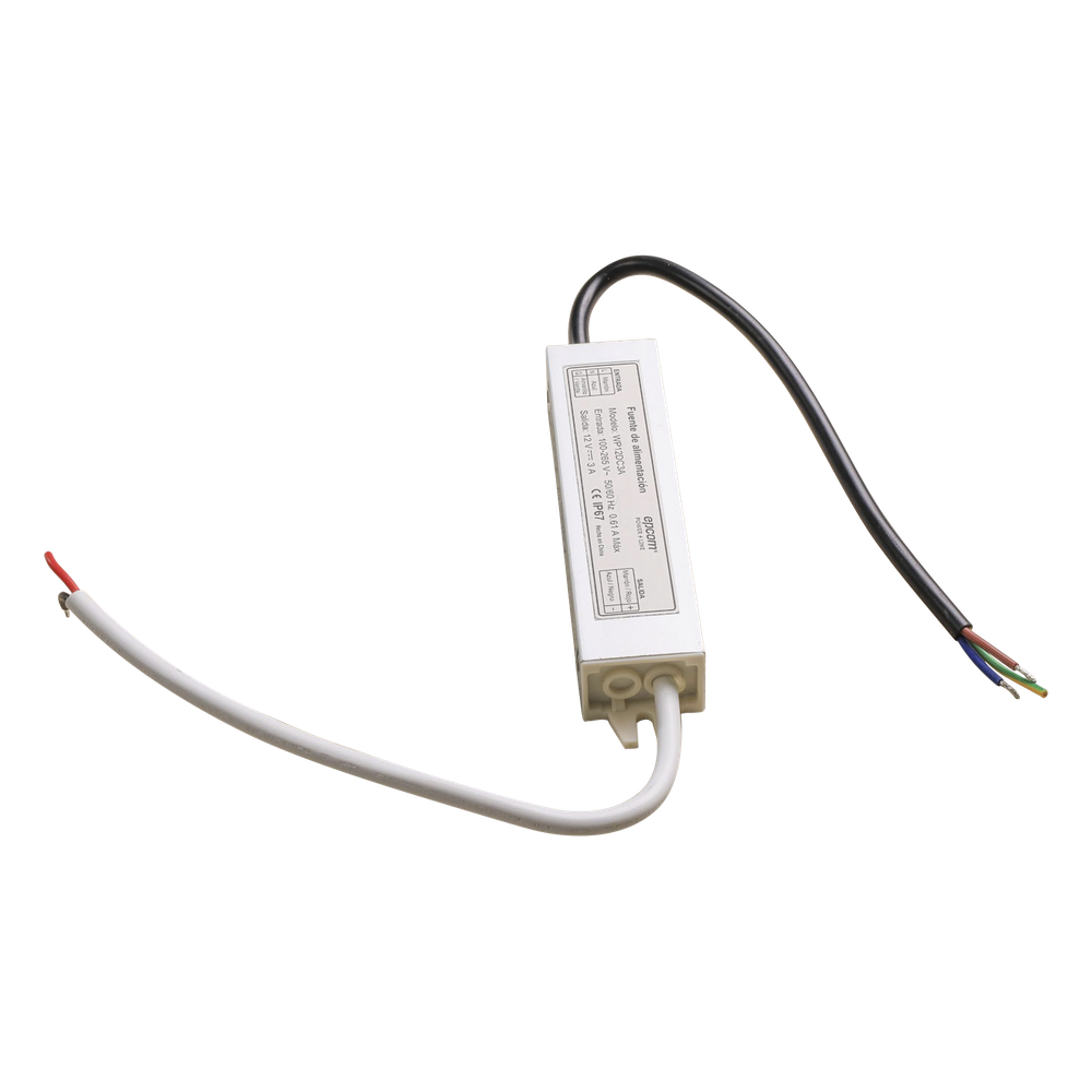 Fuente 12 V | 3 Amperes | Waterproof | Intemperie grado IP67