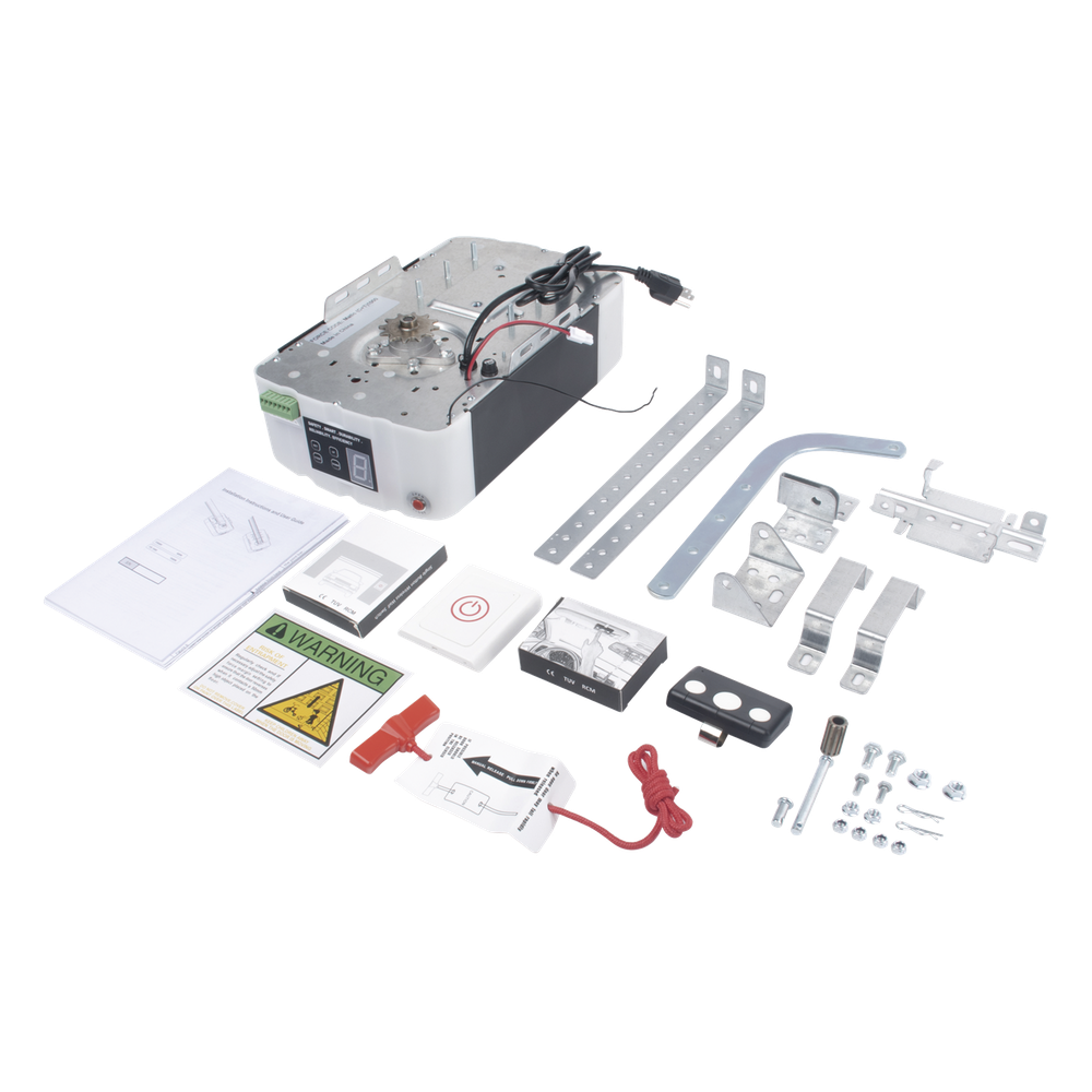 Kit D/ Puertas D/  Garage / 1/2HP / Fuerte / Silencioso / Incluye riel tipo T de 3mts / Compatible con APP / 2 Controles Inalámbricos Visera / 1 Control Inalámbrico Pared / Respaldo Energia.