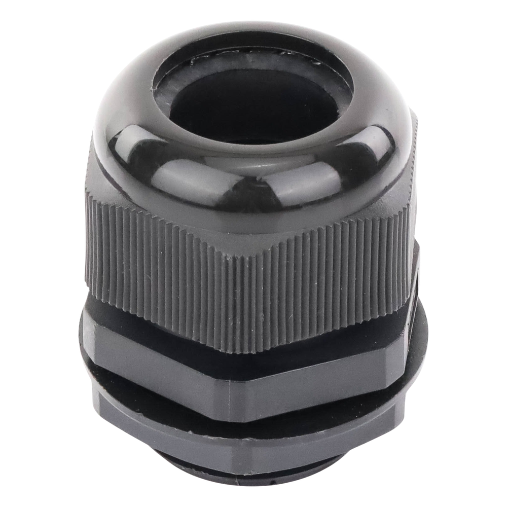 Conector Plástico Negro Tipo Glándula para Rosca NPT 1"