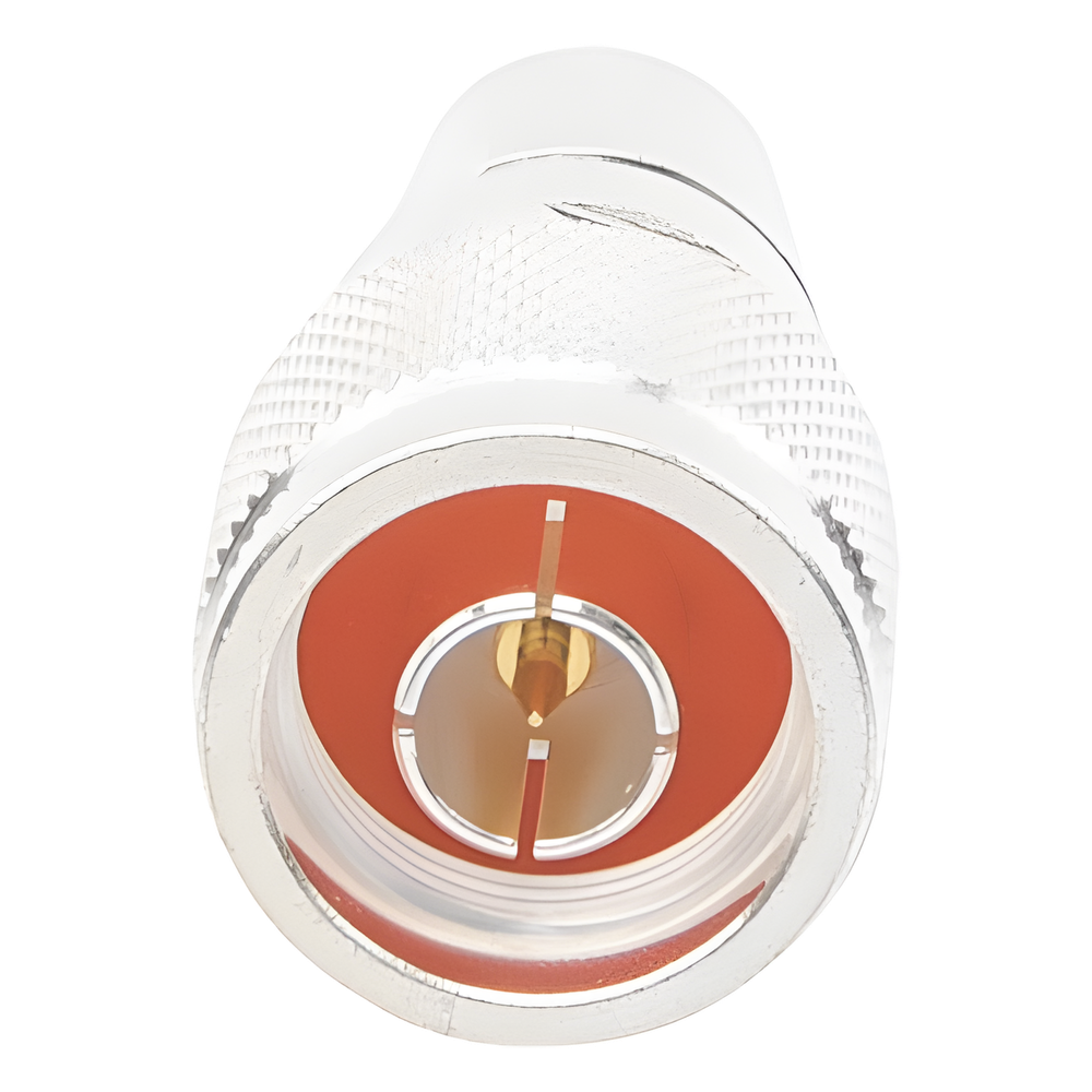 Conector N Macho de Rosca para Cables RG-8/U, 9913, 7810A, 8214, CNT-400, LMR-400, Plata/ Oro/ Teflón