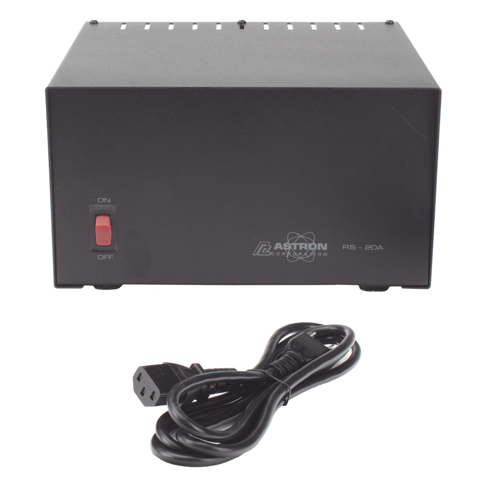 Fuente de Poder Lineal / 13.8 Vcc 20 A / Regulación Electrónica / Protección Sobrecarga / Disipador Térmico / Radios 50W