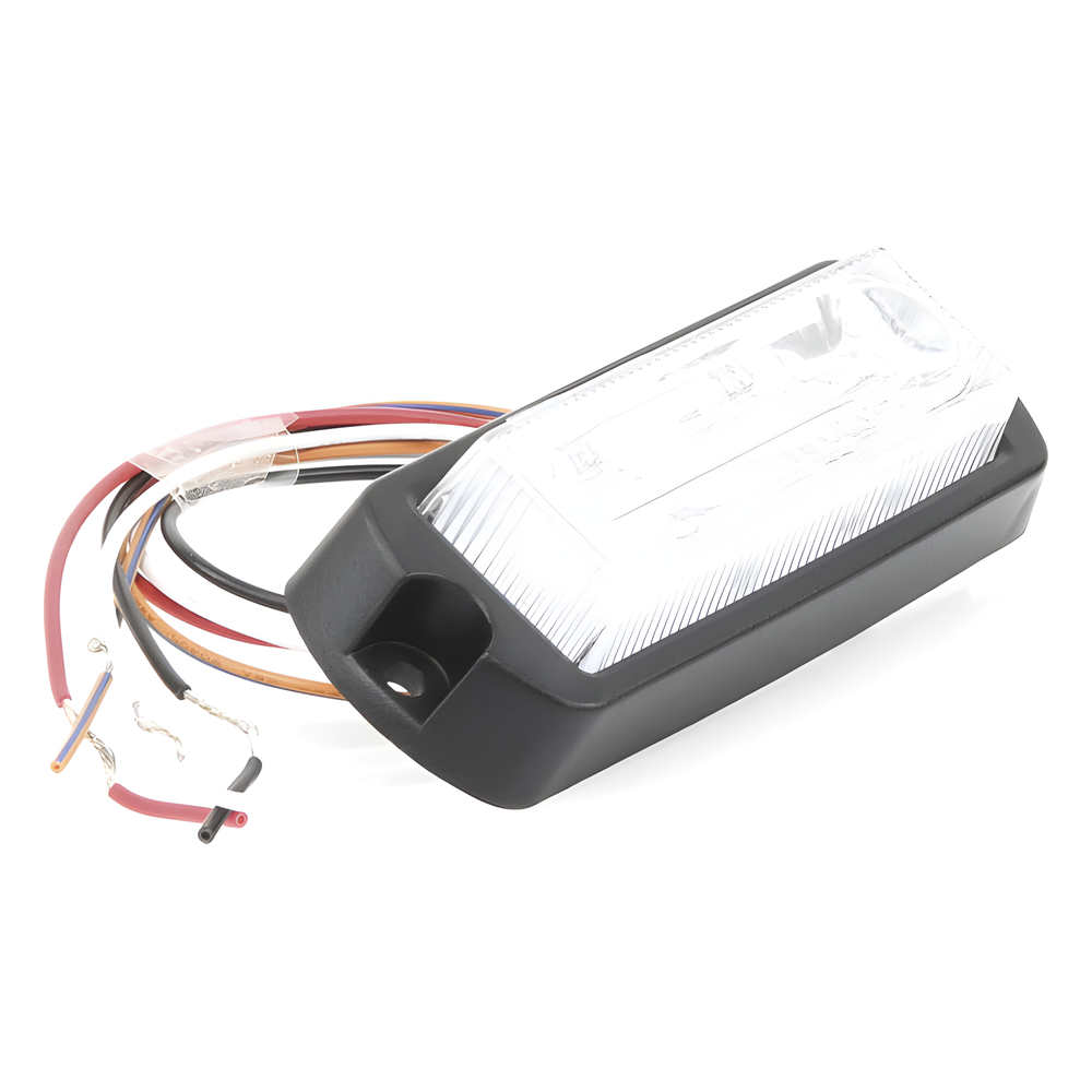 Luz Auxiliar Ultra Brillante de 8 LED's en color Rojo/Claro con mica transparente