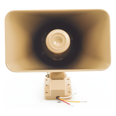 Sirena electrónica autónoma de dos tonos con bocina y controlador integrados para interior y exterior
