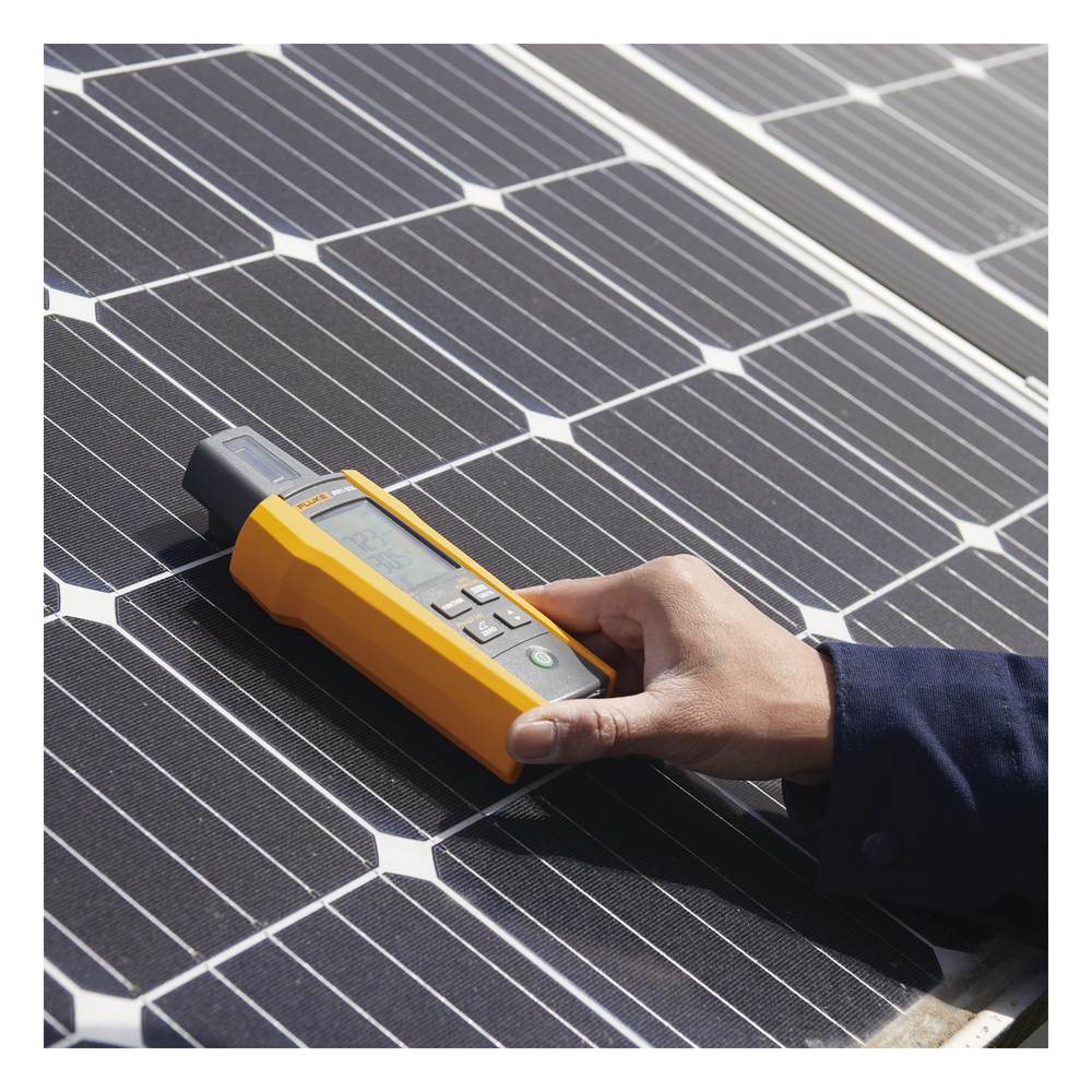 Medidor de Radiación Solar para Instalación, Mantenimiento y Generación de Informes de Paneles Solares o Sistemas Fotovoltaicos, Medida instantánea de hasta 1400 W/m²