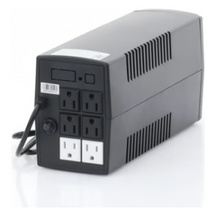 UPS de 850VA/510W / Protección contra Descarga, Sobretensión y Picos Transitorios / Entrada y Salida 120 Vca / Clavija NEMA 5-15P / 6 Tomas NEMA 5-15R / Sin RJ11 ni RJ45