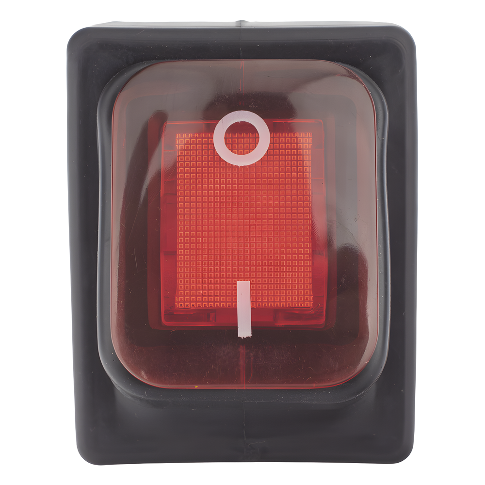 Interruptor tipo Switch con Led Color Rojo / IP65 / Diseño Industrial / NO, COM, NC / Terminales tipo F1