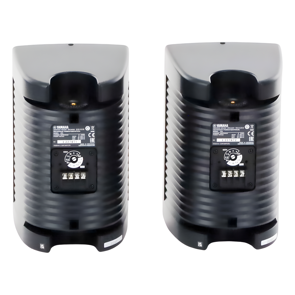 Altavoz de Montaje en Pared | 2 vias | Woofer 4" | Tweeter 1" | IPX3 | 8 ohms | 70/100V | Color Negro | Par