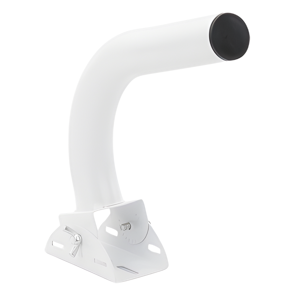 Montaje universal flexible para instalación en poste o pared, compatible con equipos Ubiquiti, Mimosa, Cambium y Altai