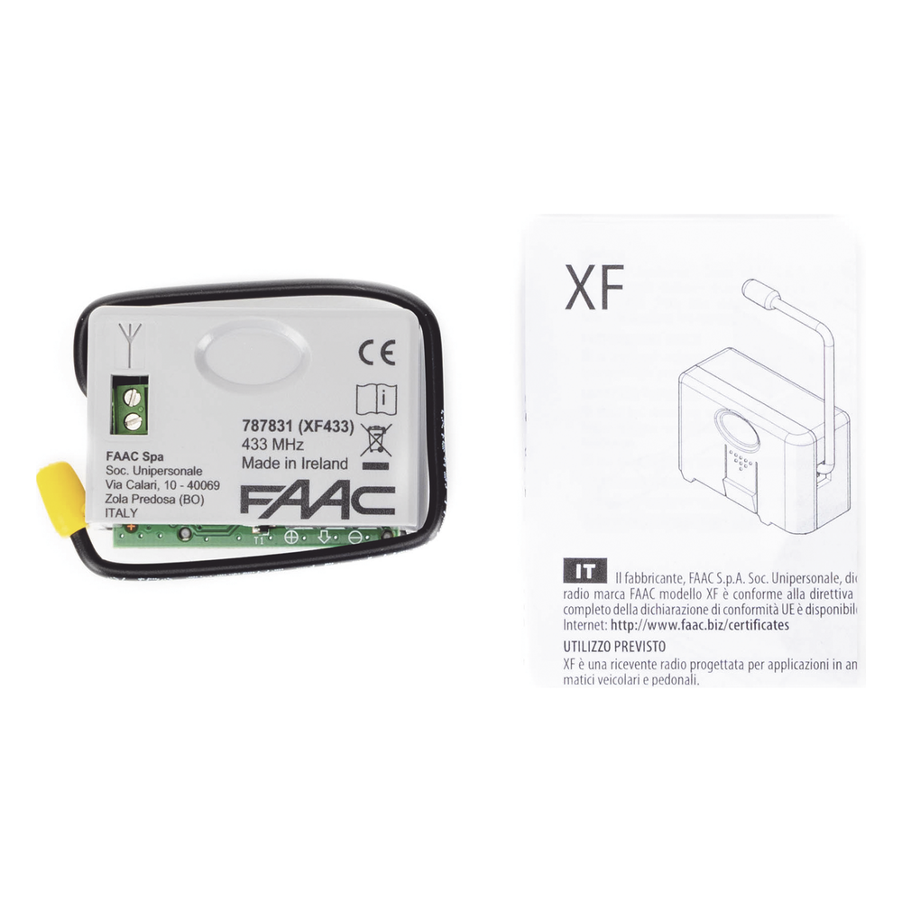 Receptor inalámbrico XF 433 para operador FAAC S418