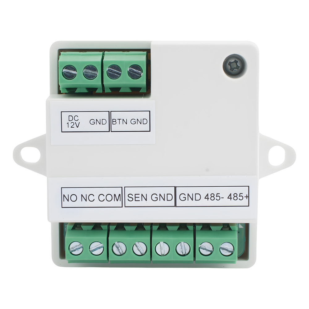 Módulo Seguro para Instalaciones SEGURAS en Controles de Acceso HIKVISION / Compatible con Biometricos Faciales Min Moe / Conexión RS-485  /  Soporta Botón de Salida y Chapa