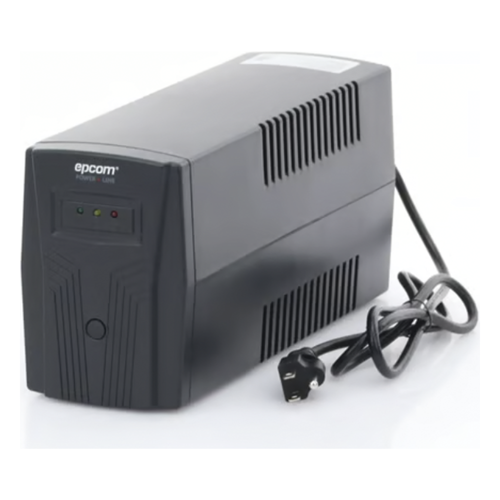 UPS de 600VA/360W / Protección contra Descarga, Sobretensión y Picos Transitorios / Entrada y Salida 120 Vca / Clavija NEMA 5-15P / 4 Tomas NEMA 5-15R/ Sin Protector RJ11 ni RJ45