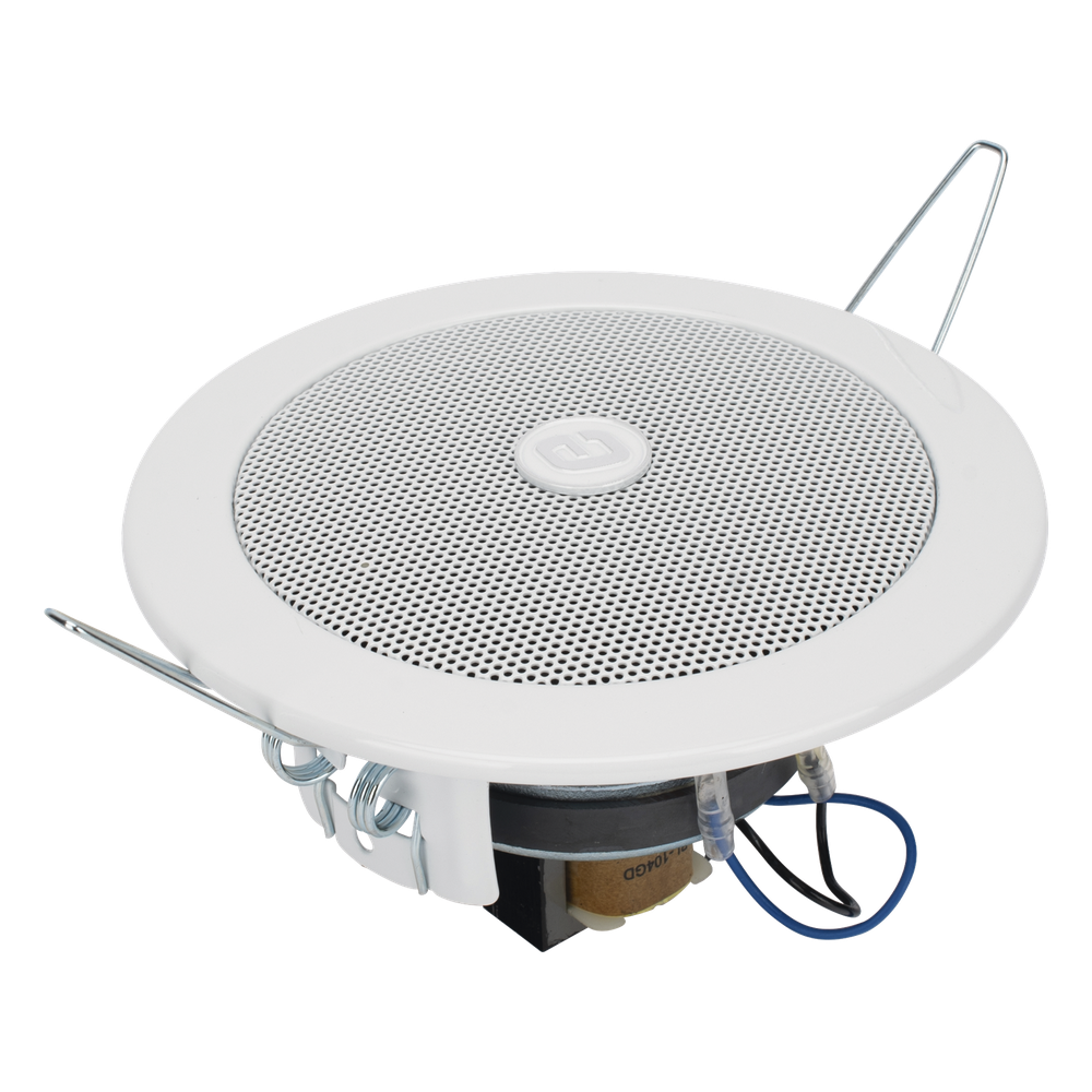 Altavoz  4" | Montaje en Techo | 3 - 6W | 70/100V | Frente Metálico | Resistente a Humedad