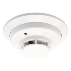 Detector fotoeléctrico de humo convencional de 2 hilos con LED bicolor y compensación automática de sensibilidad