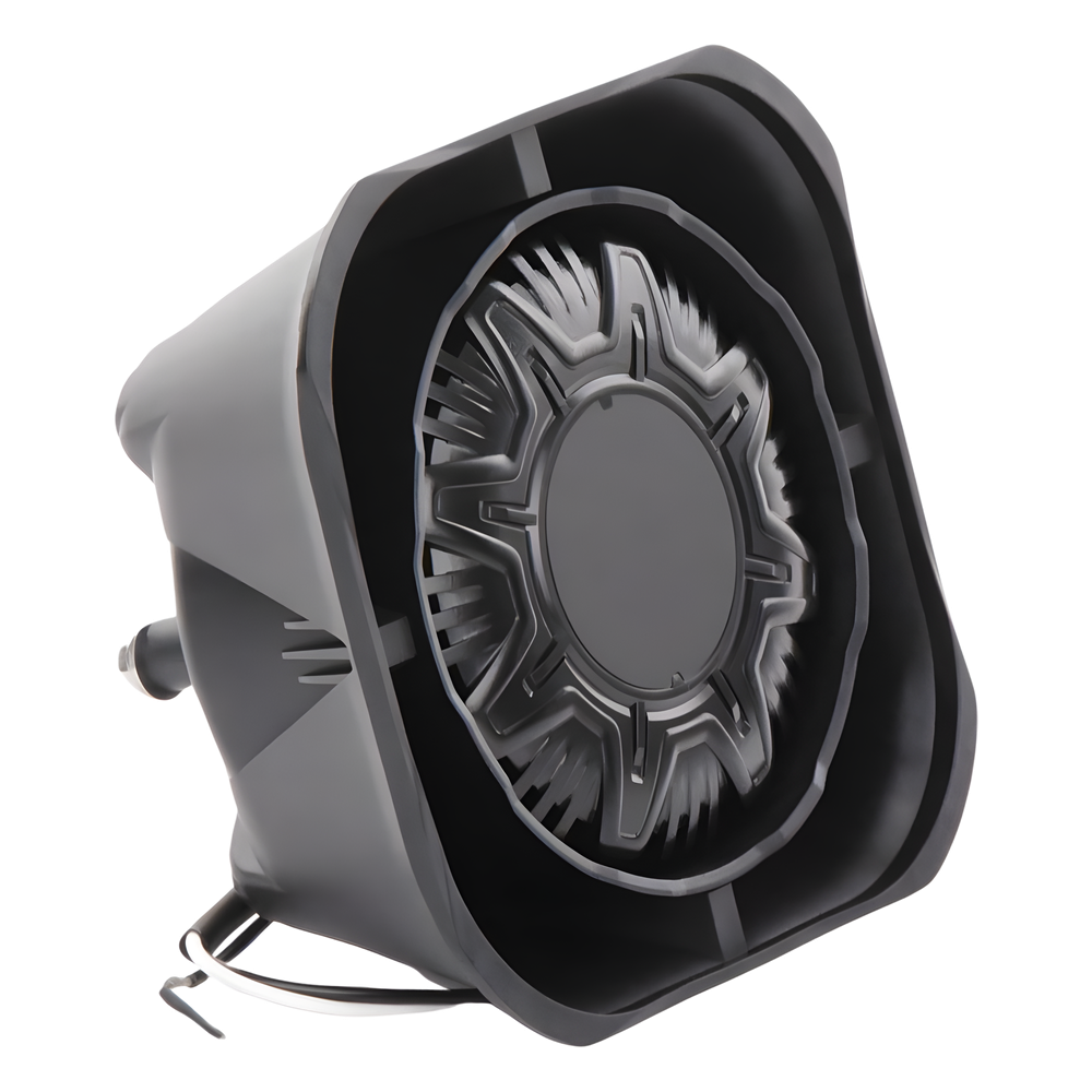 Bocina Compacta de Uso Rudo, 100 Watts de Potencia, Ideal Para Vehículos de Encubierto, Montaje Universal, 11 Ohms de Impedancia