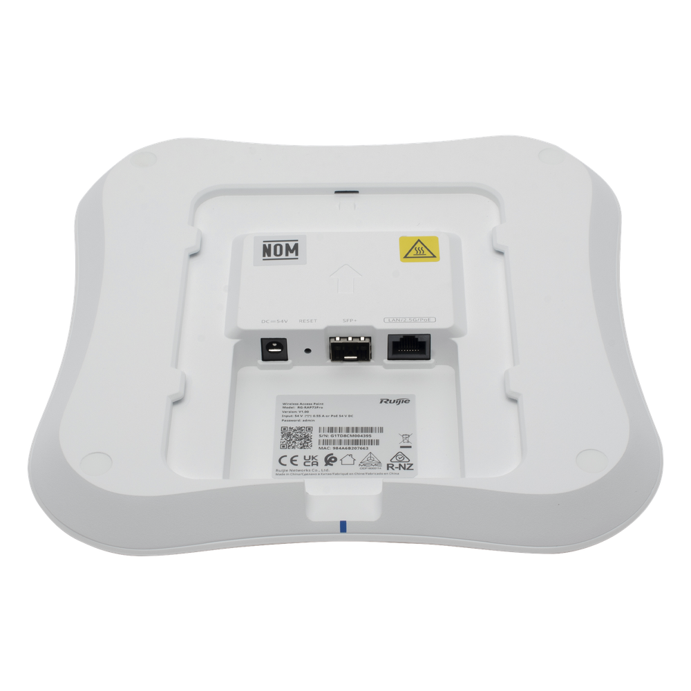 Punto de Acceso Wi-Fi 7 Tri-Banda para Alta Densidad / BE14000 / 13 Gbps / Hasta 600 Usuarios / Puerto 2.5G PoE In + SFP+ 10G / 802.11be / MIMO 8x8