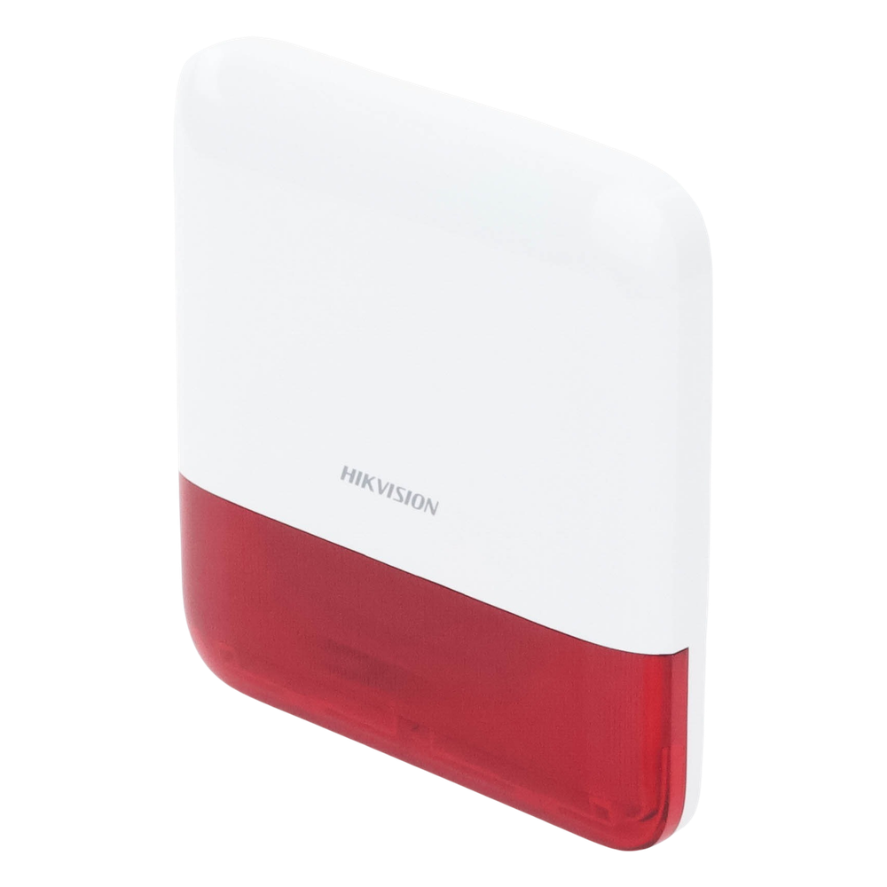 (AX PRO) Sirena Inalámbrica con Estrobo Rojo para Exterior IP65 / 110 dB