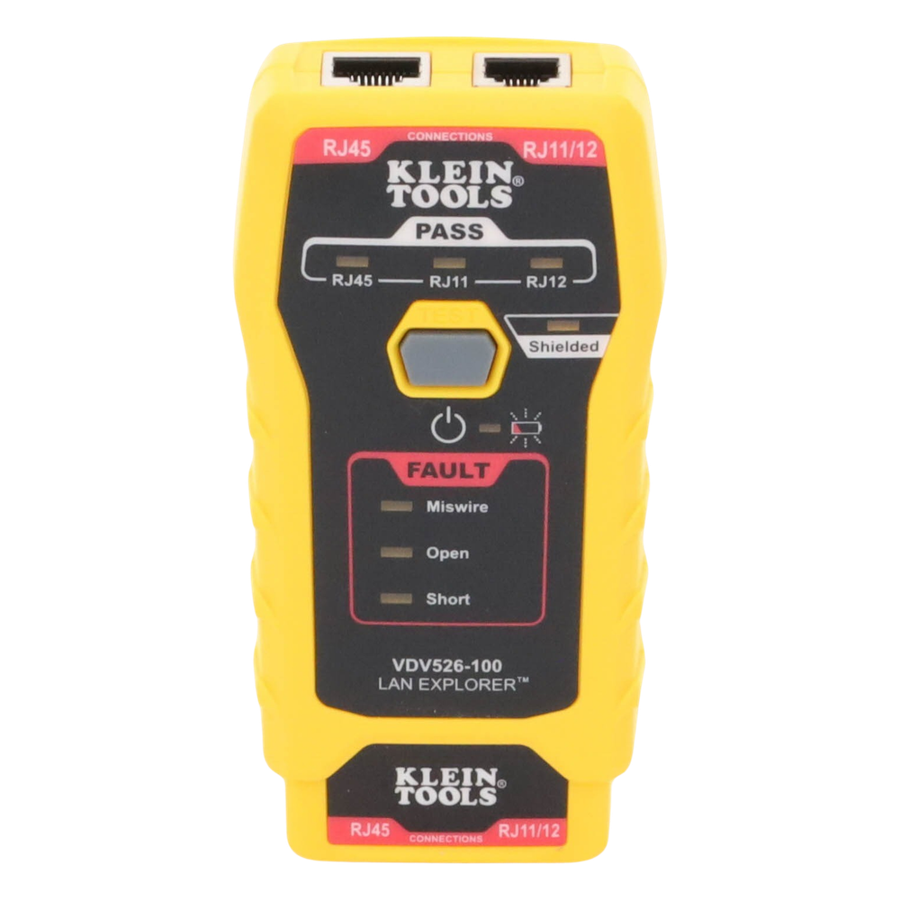 Probador de Cables de Red y Probador de Cables de Datos LAN Explorer™ con Transmisor Remoto.