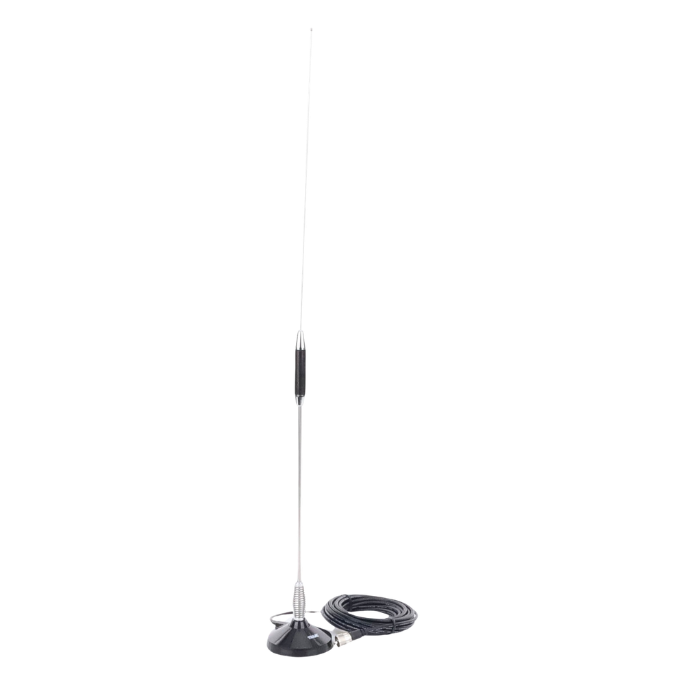 Antena Móvil para Rango de Frecuencia de Banda Civil (CB) 26.960 - 27.400 MHz.
