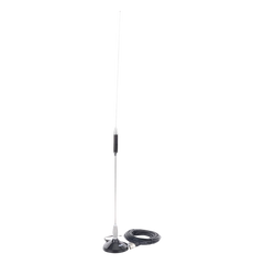Antena Móvil para Rango de Frecuencia de Banda Civil (CB) 26.960 - 27.400 MHz.