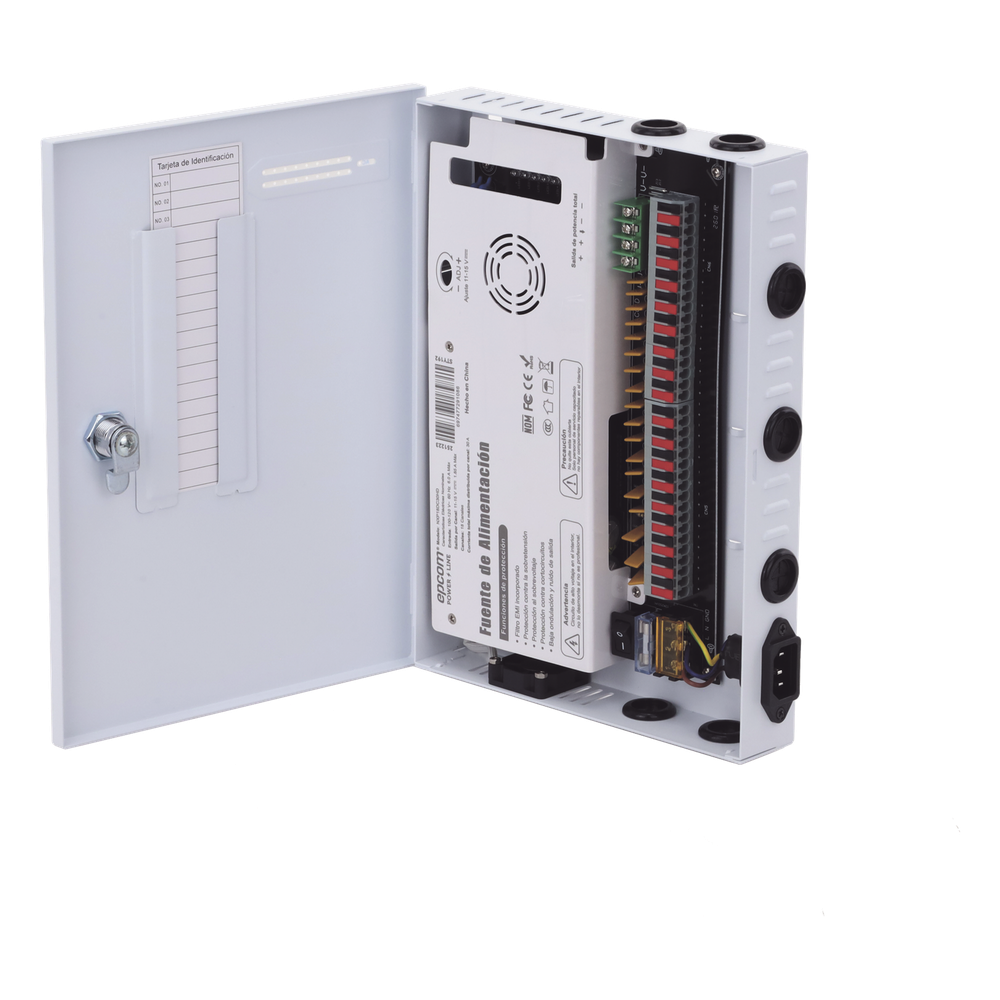 Fuente PREMIUM |  11-15 V | 18 canales | 30 A | Compatible con cámaras 4K | Alta tecnología en seguridad | Doble ventilador | Filtro de Ruido por canal | Diseño de alta gama.