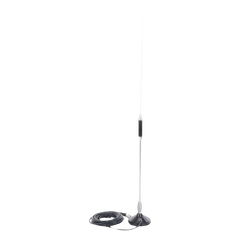 Antena Móvil para Rango de Frecuencia de Banda Civil (CB) 26.960 - 27.400 MHz.