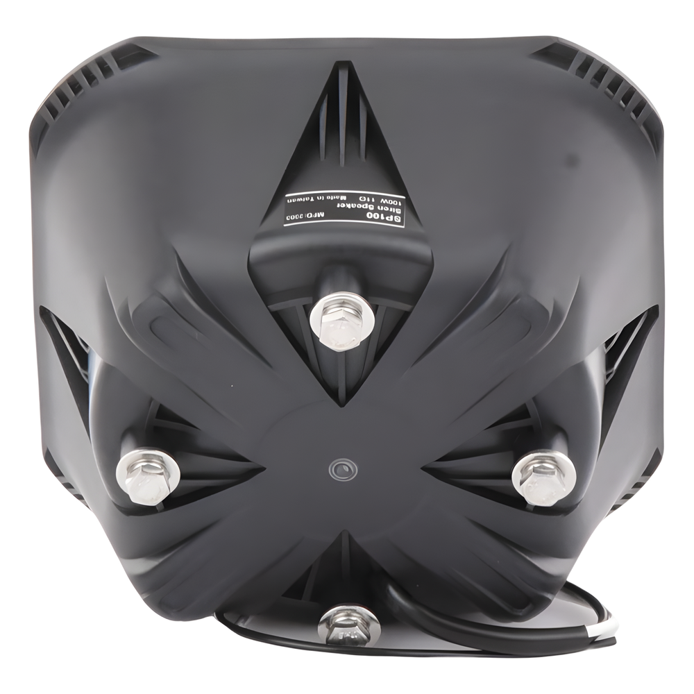 Bocina Compacta de Uso Rudo, 100 Watts de Potencia, Ideal Para Vehículos de Encubierto, Montaje Universal, 11 Ohms de Impedancia
